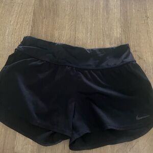 Nike Black Athletic Shorts Moisture-Wicking Elastic Waistband